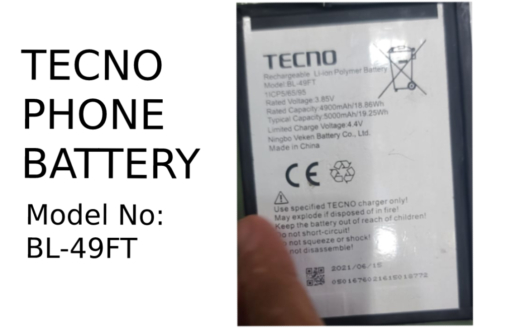 Tecno-Battery-Model-No-BL-49ft-100% Original